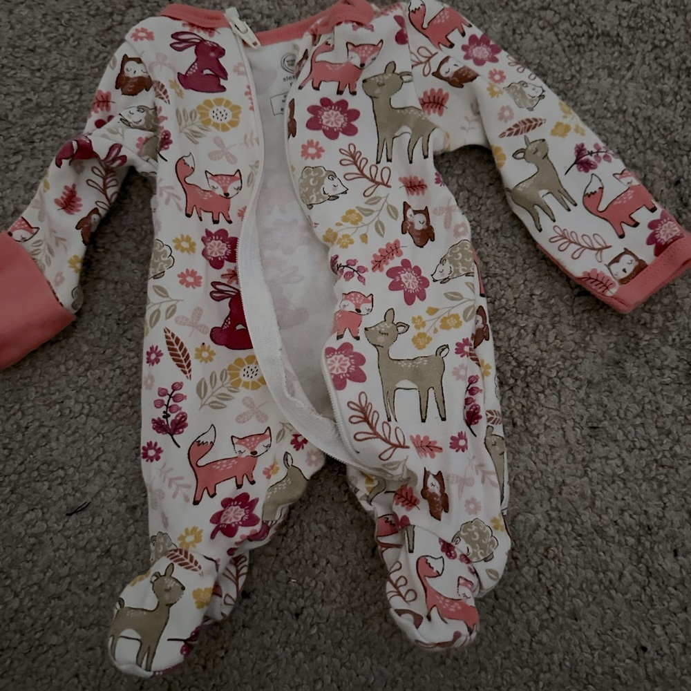Baby onesie nature inspired
